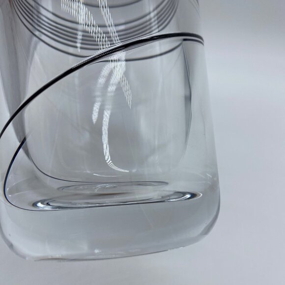 Kosta Boda Bertil Vallien Signed Art Glass Vase Black Spiral Design MCM Swedish - Picture 4 of 14